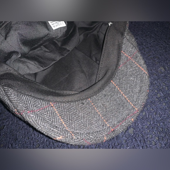 Wool Blend Flat Cap Classic Herringbone Ivy Gatsby Hat - Picture 8 of 9